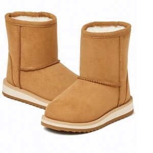 Wonder Nation Girls Cozy Faux Shearling Winter Boots